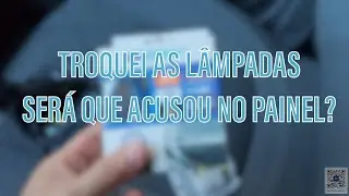 Troquei as luzes do Palio, será que acusou no painel?