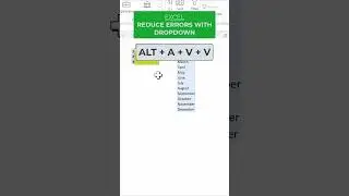Excel - Reduce errors with dropdown