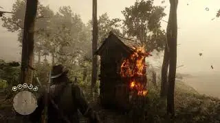 Shithouse goes up in Flames in RDR2