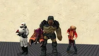 Combined Attack (Combine Elites vs Alien Grunts vs Zombies) | NPC war in Garry's Mod