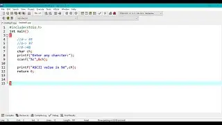 09 To find ASCII value of a character | C Program |  CollegePlacementPrep