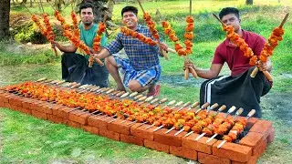 CHICKEN TIKKA | Tandoori Chicken Tikka Kebab Recipe | Village Style Cooking