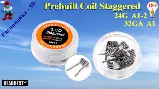 Kanthal A1 Staggered Coil Готовые Спирали  -  ( 24ga + 24ga ) x 32ga  Серебристый c Gearbest.com