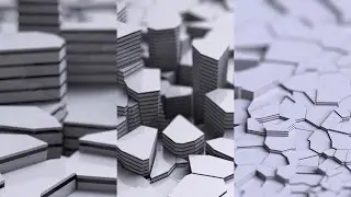 Extruded Voronoi Tessalation Landscape Background Visuals| ENVATO | 2K