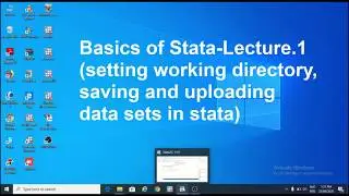 Basics of Stata Urdu-Lecture.1 (Setting working directory, saving and uploading stata data sets)