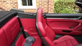 2020 Porsche 911 (992) Carrera S Cabriolet - Agate Grey rear seats and access for luggage/passengers