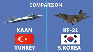 Comparison between S korean KF 21 Boramae and Turkish TFX Kaan