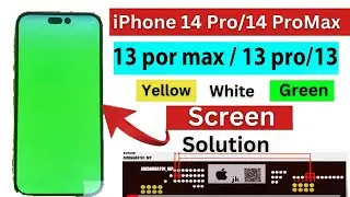 how to fix green screen on iphone 14 pro max Schematics |13 pro max | 13 pro |13 |  jumper solution