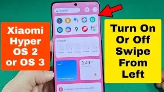 How to turn off swipe from left to right on Xiaomi phone 