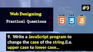Write a JavaScript program to change the case of the string.(i.e. upper case to lower case...