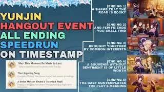 Yun Jin Hangout Event All Endings - Speedrun Guide and 3 Secret Achievements | 