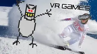 VR SKIING Got A Little TOO REAL! [RANDOM VR GAMES]