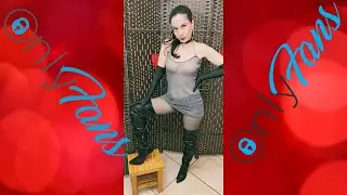 Exclusive!! Relaxing Smoking Session with Satin Gloves and Full Length Sequin Boots!!!!!