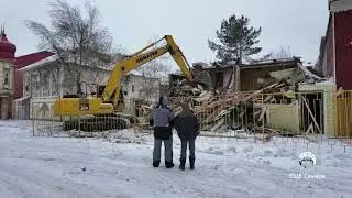 На улице Галактионовской сносят дом