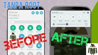 Tanpa ROOT!! Mengubah Tampilan/Tema Statusbar dan Notification Panel Ala Nougat/Marshmallow/Lollipop