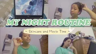 ♡my selfcare night routine♡🌙 : skincare haul and movie time | simple, chill, cozy, aesthetic ✧ • ° :