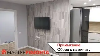Ламинат на стене. Как сделать примыкание с обоями?