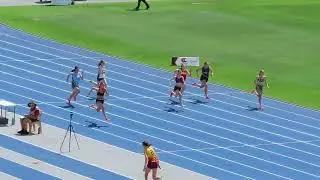 Ht3. 100m U14 Girls, QLD All Schools Championships, QSAC 1 November 2024