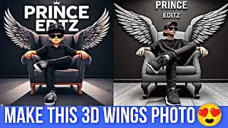 3D Wings Name Photo Video Editing | Ai Wings Name Editing | Make 3D Ai Wings Name Image 2024