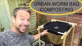 Vermicomposting with the urban worm bag | Harvesting worms | Big scale composting for small spaces!