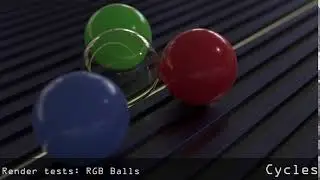 Render Tests: RGB Balls - Cycles