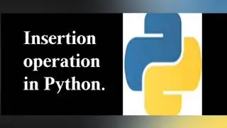 Insert operation of array in python.