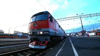 На ПЛАТФОРМЕ... Курск / Russian trains, locomotives, diesel locomotives and electric trains