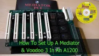 How to install a Voodoo 3 graphics card and Mediator bus board in a towered Amiga 1200