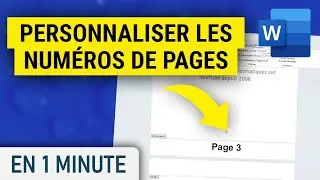 Personnaliser les numéros de pages sur Word