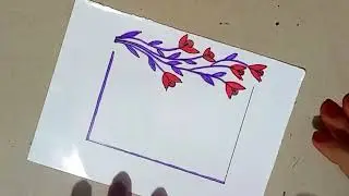 How to draw a beautiful Border project design drawing #drawing#circle drawing