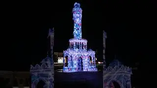 CLOCK TOWER LIGHT SHOW IZMIR TURKEY