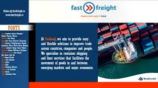 Fast Freight - exclusive agents for SeaLead in Romania