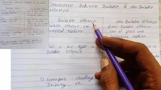 BAILABLE  AND NON -BAILABLE OFFENCE |LAWLECTURE #difference between bailable and nonbailable offence