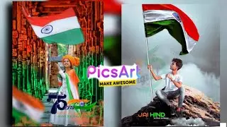 15 August Independence Day Photo Editing Tutorial 2022 picsart photo editing video..