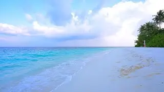 Ocean 4K (12 HOURS) 🏝 Pacific Island Paradise in Maldives