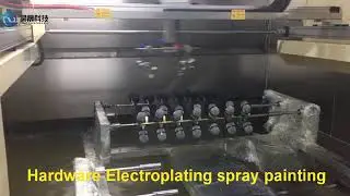 High efficiency and speed Hardware parts Electroplating spray painting machinery