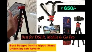 Best budget gorilla tripod for DSLR under 1000/-  | Unboxing and Review | 2021| TechTaCool