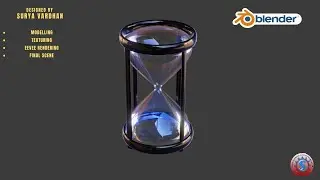 HOURGLASS TIMER 3D MODELLING || EEVEE RENDERING || BLENDER 2 9