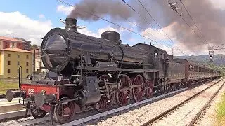 ◄ Historic Italian Steam Train ►BOLOGNA → PORRETTA TERME • 23/06/2018 • the complete train in detail