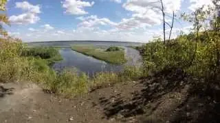 еще с музыкой облака, водохранка, лес, сооолнце