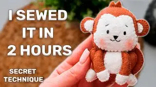 Sew Cute Felt Monkey | Easy Tutorial!