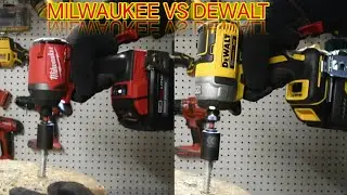 Milwaukee vs Dewalt Impact Drivers test power tools