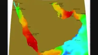 Red Sea & Persian Gulf surface temperature 2016