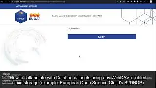 Deposit and retrieve DataLad datasets with WebDAV services
