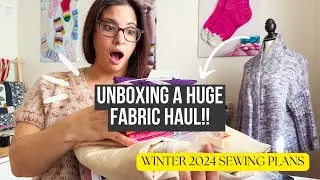 FABRIC HAUL| HUGE QUILT SHOP UNBOXING- What's in the box?! Connecting Threads