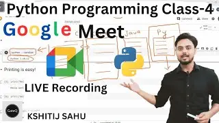Python Programming Live Class-4