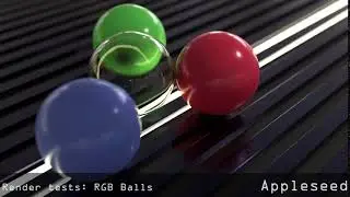 Render Tests: RGB Balls - Appleseed