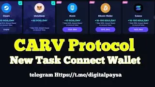CARV Protocol New Task SouL Drop powered by CARV || OPBNB & Ronin Mining free airdrop #2