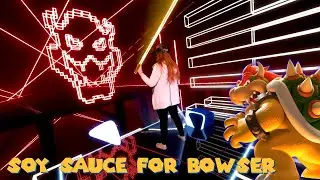 Beat Saber | Soy Sauce for Bowser (Custom Songs - Mixed Reality - Wall Map)