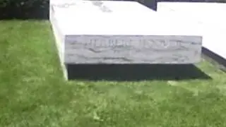 Me walking up to the Herbert Hoover gravesite in West Branch Iowa